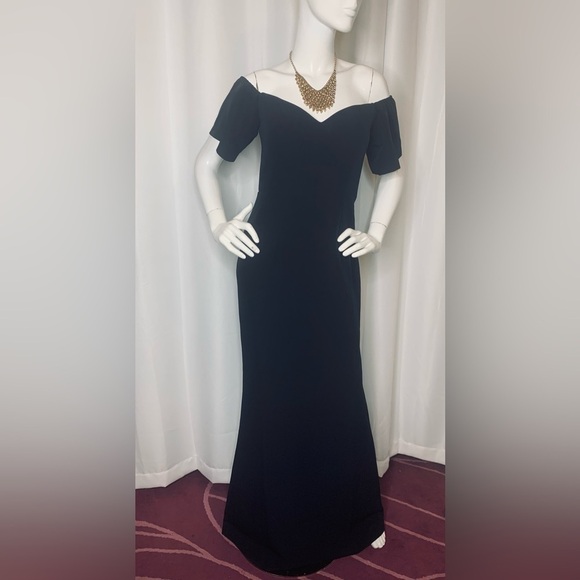 Dark Blue Gown By Malina - Picture 4 of 13